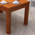 健舒宝 餐桌 实木餐桌 餐桌椅组合 橡木西餐桌小户型饭桌子方桌长方形餐桌(1.45M/0.9M 一桌六椅海棠色)第4张高清大图