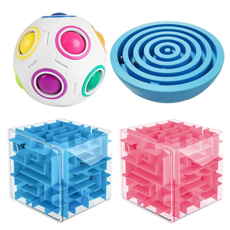 3d立体迷宫走珠儿童魔方球智力开发专注力训练男孩动脑兴趣玩具储钱罐