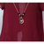 VEGININA 时尚OL假两件显瘦拼接连衣裙 9545(酒红色 XL)第5张高清大图
