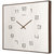 汉时（Hense）欧式时尚简约电表箱装饰实木挂钟客厅创意静音石英时钟HW363(白橡木大号)第4张高清大图