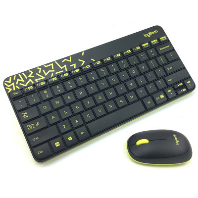罗技（Logitech）无线键鼠套装 MK240  Nano 无线鼠标无线键盘套装（黑色）