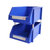 苏识 XK010 货架斜口分类零件盒 380*245*150mm ( 颜色：蓝色) 组合式物料收纳盒10个装(2 默认)第4张高清大图