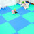 明德十字纹泡沫地垫 儿童防滑垫宝宝拼接地垫大号60×60加厚2.5cm(蓝色 1片 60*60*2.0cm)第3张高清大图