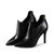 法国NAIYEE 2016秋季新款时尚女鞋子性感牛皮尖头细跟女士踝靴(黑色 39)第3张高清大图
