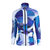 TITIKA2016秋冬新款瑜伽服拉链开衫运动外套女跑步健身服53140(蓝白紫印花-4456 XL)第5张高清大图