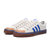 adidas阿迪达斯三叶草贝壳头休闲时尚帆布板鞋(白蓝棕 44)第3张高清大图