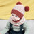 milkyfriends秋冬宝宝帽子婴儿胎帽新生儿套头帽加绒围脖(麻灰色（单帽） 均码（40-50CM）)第4张高清大图