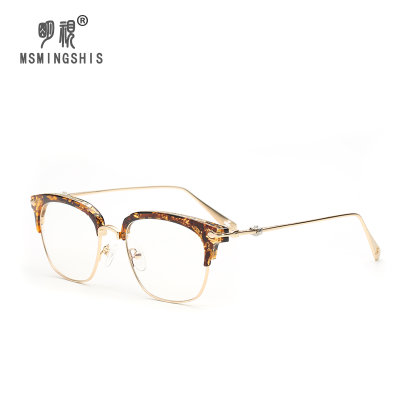 明视复古眼镜框男 薛之谦同款防辐射眼镜 半框
