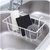 居家水槽铁艺沥水收纳挂篮厨房清滤水池清洁品置物架DS5(黑色 10*20.3cm)第2张高清大图