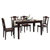 吉木多 新中式实木餐桌椅组合长方形餐桌饭桌现代简约大小户型套装家具(黑檀色 一桌六椅)第5张高清大图