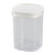 日本进口inomata密封罐五谷杂粮厨房储物罐塑料透明小食品收纳盒(黑色大号1个+黑色小号2个 默认版本)第5张高清大图