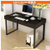 哈骆顿  长100cm台式电脑桌家用办公桌简约写字台简易书桌电脑桌(黑白配)第4张高清大图