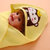 运智贝初生婴儿包被 宝宝棉抱被婴童抱毯 春秋薄款婴儿襁褓包巾(黄色)第4张高清大图