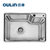 欧琳(OULIN)304不锈钢单槽YD608水槽套餐(含7503精铜龙头)第3张高清大图