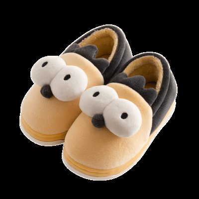 儿童棉拖鞋女童外穿包跟冬季室内防滑保暖可爱