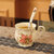 欧式陶瓷咖啡杯子高档精致杯具套装英式下午花茶家用小奢华优雅。(浪漫花海两杯两碟两勺(带杯架-I 默认版本)第3张高清大图