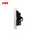 ABB开关插座面板无框轩致系列雅典白墙壁86型插座面板二三极五孔带开关一开五孔插座AF225第4张高清大图