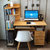 蔓斯菲尔电脑桌 家用电脑桌台式桌简约书桌现代办公桌烤漆写字台(红叶枫木色120cm)第3张高清大图