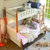 a家家具 地中海高低子母床简约公主儿童床上下床实木带护栏双层床(儿童床+上下铺床垫(30天货期） 默认)第2张高清大图