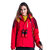 TECTOP户外新款冲锋衣男女三合一两件套西藏防水保暖加厚登山外套(女款中国红 S)第3张高清大图