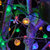 LED太阳能小彩灯户外防水满天星圣诞灯串阳挂件台花园庭院装饰灯(2.3厘米气泡球-彩色 太阳能-5米20灯【双模式】)第7张高清大图