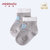 小米米minimoto婴儿宝宝莫代尔短袜四季薄袜儿童袜子3s(米白+粉蓝+花灰 2-3岁)第4张高清大图