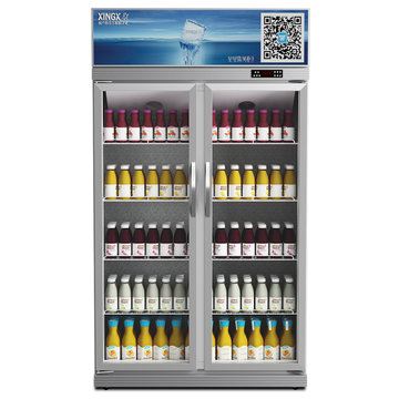 星星（XINGX）LSC-600K 600L 双门冷藏展示柜 立式商用冰柜 保鲜柜 陈列柜 啤酒柜 饮料柜