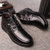 米斯康（MR.KANG）男鞋休闲鞋 高帮棉皮鞋加绒保暖鞋子冬季新款335(黑色 39)第4张高清大图