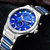 尼尚（Nesun）手表 男士机械表 全自动夜光男表 多功能防水手表(银色蓝面9902)第4张高清大图