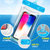 新款充气款漂浮手机防水袋TPU可漂浮气泡温游泳手机防水袋6.5寸手机以下都适用(防水袋充气-黑 均码)第5张高清大图