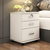现代床头柜 时尚收纳柜 简约床头置物柜 家用办公文件柜M-521(D款白色)第5张高清大图