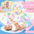 脚踏钢琴婴儿健身架器新生儿宝宝音乐游戏毯玩具0-1岁3-6-12个月(粉色 电池版-暖色健身架)第2张高清大图