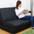 奥古拉 折叠沙发床 双人皮艺沙发 日式简约小户型 1.2米 1.5米(皮艺-白色 1.2米规格)第4张高清大图