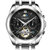 宾卡达（BINKADA)手表 男士全自动机械表防水多功能精钢腕表(钢带黑面)第2张高清大图
