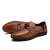富贵鸟(FUGUINIAO) 时尚休闲手工缝线驾车鞋男鞋S393077(红棕 40)第3张高清大图