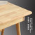 物槿 实木书桌电脑桌LXPT-01(原木色单桌+椅子 140cm)第5张高清大图