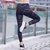 鸭鸭2018新款跑步跳高瑜伽运动裤弹性吸汗透气宽松裤JSK97402(深灰色 160)第2张高清大图