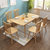 恒兴达 日式纯实木餐桌椅组合北欧全实木橡胶木长桌小户型4人桌餐厅家具(拉伸餐桌-1.2米胡桃色 一桌四椅)第3张高清大图