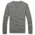 莱斯玛特LESMART 秋季新品 丝光棉纯色保暖长袖毛衣 CX13139(灰色 S)第3张高清大图