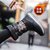 SUNTEK冬季雪地靴女士中筒加绒加厚保暖棉鞋高筒2021新款防水防滑长靴子(36 G03-黑色)第5张高清大图