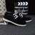 洛尚LSF33 新款男士低帮休闲鞋英伦反绒皮板鞋伐木鞋透气单鞋(黑色)第4张高清大图