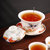 羊脂玉瓷功夫茶具套装 手绘白瓷家用办公茶杯泡茶整套茶具(鱼戏莲花粉-手绘)第3张高清大图
