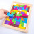 俄罗斯方块拼图积木制儿童早教益智力男孩女孩玩具拼板巧板拼装(六角智力拼盘（彩色） 默认版本)第2张高清大图