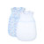 小米米minimoto海底世界系列新生儿夹棉纱布蘑菇背心宝宝防踢被儿童睡袋(白色)第3张高清大图