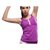路伊梵时尚运动21223户外运动休闲健身女款健身服套装（葡萄紫+白）（L）第4张高清大图
