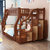 木巴家具 全实木儿童床上下铺木床双层床两层高低床子母床多功能组合带衣柜(1.6米梯柜+衣柜款C571)第2张高清大图