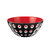 意大利guzzini 原装进口创意小吃碗家用水果碗甜品碗沙拉碗幻影波点碗 国美厨空间(黑色 中号)第4张高清大图