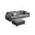 浪漫星 北欧风格 小户型整装客厅 现代简约布艺沙发家具组合S5#(深空灰（麻布） 三人位不含脚踏（2.1M）海绵款)第5张高清大图