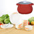 4升砂锅+6个米饭碗+6根勺子+2个8英寸菜盘子碟子餐具套装青花瓷陶瓷器喝汤碗家用韩式第5张高清大图