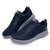 Skechers斯凯奇男鞋新款舒适健步鞋 时尚网布减震休闲运动鞋54601(海军蓝色/灰色 41)第2张高清大图